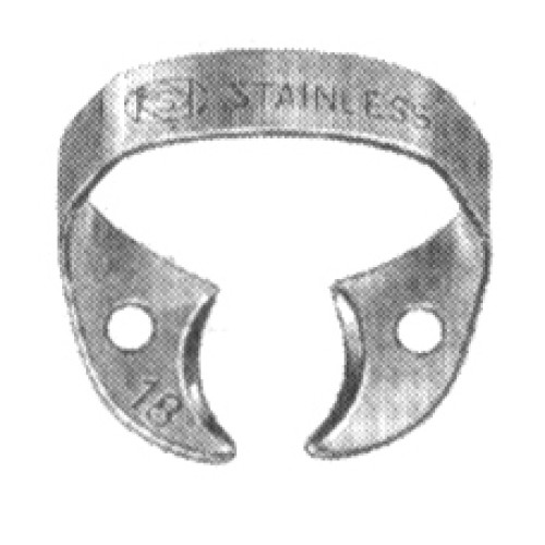 Molar Clamps with Dam-Engaging Projections (Winged