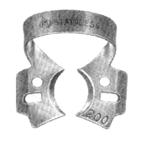 Molar Clamps with Dam-Engaging Projections (Winged