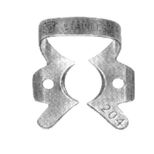 Molar Clamps with Dam-Engaging Projections (Winged