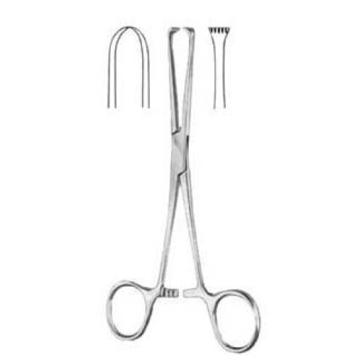 Baby-Allis Intestinal Atrauma Tissue Forceps BJ 15