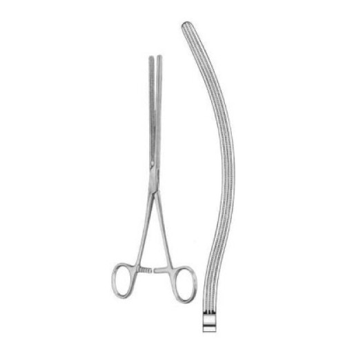 Kocher-Atrauma Intestinal Clamps Forceps BJ Curved