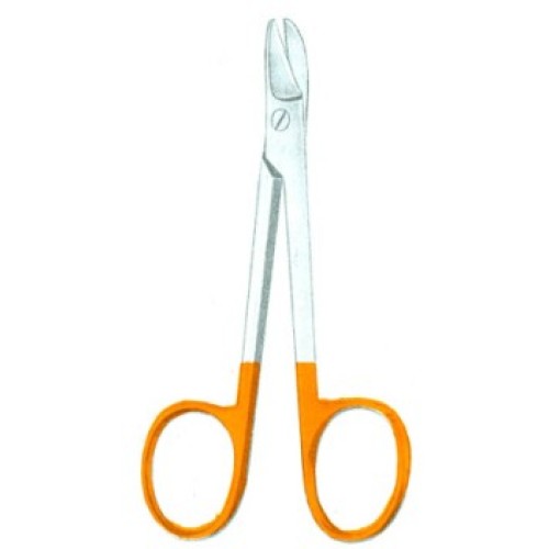 Beebee scissor 11cm/4 1/4" 1 blade serrated