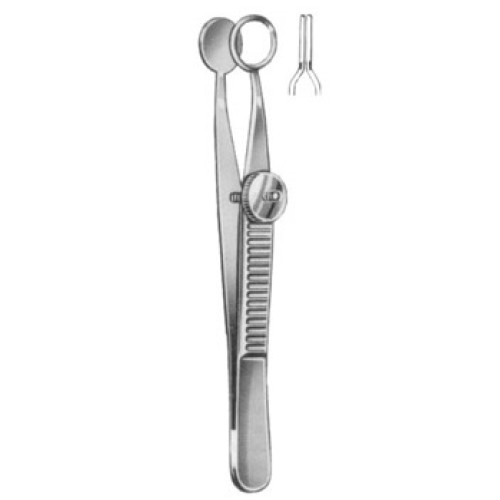 Rubman-Bores Corneal Fixation Forceps 0.12mm 10cm
