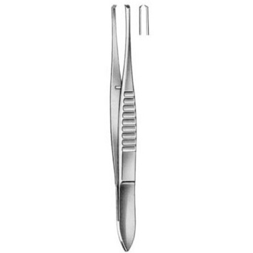 Castroviejo Tissue Forceps Straight 1.00mm 10cm/4
