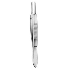Castroviejo Tissue Forceps Curved 0.12mm 10cm/4"