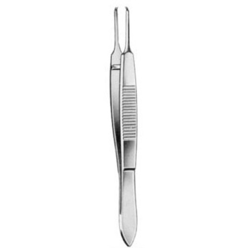 Castroviejo Tissue Forceps Curved 0.12mm 10cm/4"