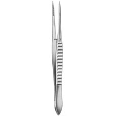 Castroviejo Tissue Forceps Curved 0.30mm 10cm/4"
